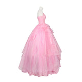 Wicked Witch Glinda Pink Cosplay Costume Halloween Suit Version 2 BEcostume