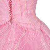 Wicked Witch Glinda Pink Cosplay Costume Halloween Suit Version 2 BEcostume