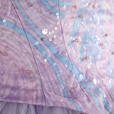 Wicked Witch 2 Glinda Purple Cosplay Costume Halloween Dress Suit BEcostume