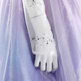 Wicked Witch 2 Glinda Purple Cosplay Costume Halloween Dress Suit BEcostume