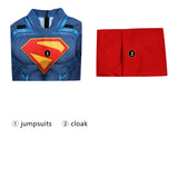 Superman Cosplay Costume 2025 Printed Superman Cosplay Superhero Jumpsuit Becostume