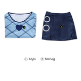 One Piece Season 2 Live Action Nami Cosplay Costume Blue Suit Becostume