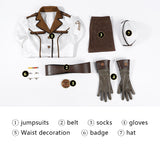 The Boys Private Angel Cosplay Costume White Halloween Suit Becostume