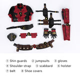 Kids Deadpool 3 Wade Wilson Cosplay Costume Deadpool Wolverine Halloween Outfit Becostume