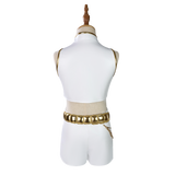 Kids Kpop Demon Hunters Rumi Kids White Stage Dance Leather Outfit Halloween BEcostume