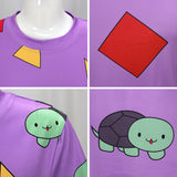 Kpop Demon Hunters Zoey Purple Pajamas Cosplay Costume For Kids Adult Becostume