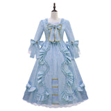 Marie Antoinette Women's Queen Rococo Ball Gown Gothic Victorian Dress Becostume