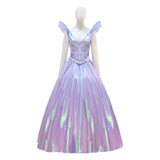 Wicked Glinda Fairy Purple Cosplay Costume Prom Dress Halloween Outfit Becostume