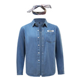 Austin Powers: International Man of Mystery Dr. Evil Cosplay Costume Denim Halloween Suit BEcostume