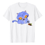Kpop Demon Hunters Rumi Zoey Mira Purple Tiger Printed T-Shirt Becostume