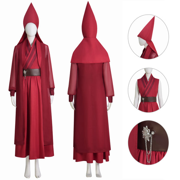ahsoka red dress Ahsoka Cosplay Costume Tano Fantasia Red Battle Suit Sexy Women Disguise  Warrior Uniform Halloween Carnival Party Outfits