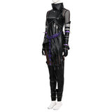 Deluxe Kpop Demon Hunters Mira Combat Cosplay Costume Black Leather Halloween Suit Becostume