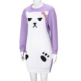 Kpop Demon Hunters Mira Purple Bear Pajamas Cosplay Costume For Kids Adult Becostume