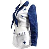 Adult DCC Star Dallas Cowboy Cheerleader Costume High School Cheerleading Uniform Becostume