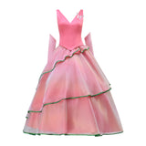 Wicked Witch Glinda Cosplay Costume Pink Dress Halloween Outfit Becostume