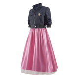 Doctor Who New Earth Rose Tyler Pink Dress and Jacket Cosplay Costume BEcostume