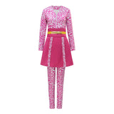 Glee Sue Sylvester Cosplay Costume Super Bass Pink Suit Becostume