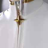 Kids Kpop Demon Hunters Rumi Kids White Stage Dance Leather Outfit Halloween BEcostume