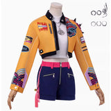 Kpop Demon Hunters Rumi Cosplay Costume Yellow Halloween Party Outfit Becostume
