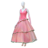 Wicked Witch Glinda Cosplay Costume Pink Dress Halloween Outfit Becostume