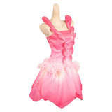 Wicked Glinda Oz Ball Gown Pink Dress Cosplay Costume Halloween Suit BEcostume