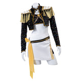 Kpop Demon Hunters Mira Cosplay Costume Golden Black Dance Outfit Becostume