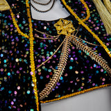 Kpop Demon Hunters Mira Cosplay Costume Golden Black Dance Outfit Becostume