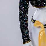 Kpop Demon Hunters Mira Cosplay Costume Golden Black Dance Outfit Becostume