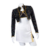 Kpop Demon Hunters Mira Cosplay Costume Golden Black Dance Outfit Becostume