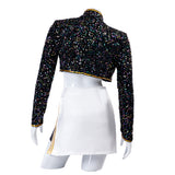 Kpop Demon Hunters Mira Cosplay Costume Golden Black Dance Outfit Becostume