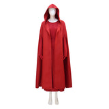 The Handmaid's Tale Red Hooded Cape Cosplay Costume Halloween Outfit Becostume