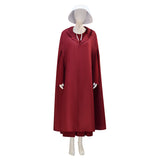 The Handmaid's Tale Hooded Cape Cosplay Costume Halloween Outfit Becostume