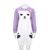 Kpop Demon Hunters Mira Purple Bear Pajamas Cosplay Costume For Kids Adult Becostume