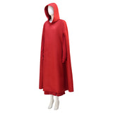 The Handmaid's Tale Red Hooded Cape Cosplay Costume Halloween Outfit Becostume