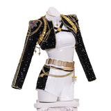 Kpop Demon Hunters Rumi Golden Black Performance Dance Outfit Ver2 Becostume