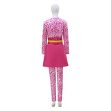 Glee Sue Sylvester Cosplay Costume Super Bass Pink Suit Becostume