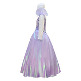 Wicked Glinda Fairy Purple Cosplay Costume Prom Dress Halloween Outfit Becostume