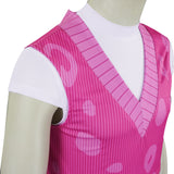 Kpop Demon Hunters Saja Boys Mystery Cosplay Costume Pink Suit Becostume