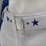 Adult DCC Star Dallas Cowboy Cheerleader Costume High School Cheerleading Uniform Becostume