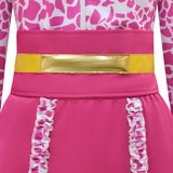 Glee Sue Sylvester Cosplay Costume Super Bass Pink Suit Becostume