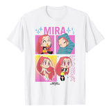 Kpop Demon Hunters Rumi Zoey Mira Purple Tiger Printed T-Shirt Becostume