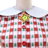 Christmas Women's Betty Lou Who Christmas Dress Cosplay Costume The Grinch Becostume