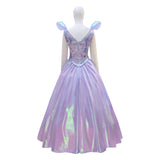 Wicked Glinda Fairy Purple Cosplay Costume Prom Dress Halloween Outfit Becostume