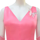 Wicked Witch Glinda Cosplay Costume Pink Dress Halloween Outfit Becostume