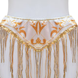 1791's Lady Dream of Jeannie Cosplay Costume Jeannie White Halloween Outfit Becostume