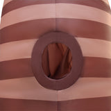 Inflatable Worm Funny Costume Halloween Party Brown Striped Adult Kid Becostume