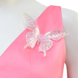 Wicked Witch Glinda Cosplay Costume Pink Dress Halloween Outfit Becostume