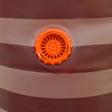 Inflatable Worm Funny Costume Halloween Party Brown Striped Adult Kid Becostume