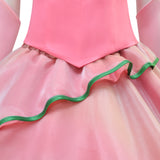 Wicked Witch Glinda Cosplay Costume Pink Dress Halloween Outfit Becostume