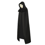 A Haunting in Venice Cotton Cloak Horror Ghost Mask Halloween Cosplay Suit BEcostume
